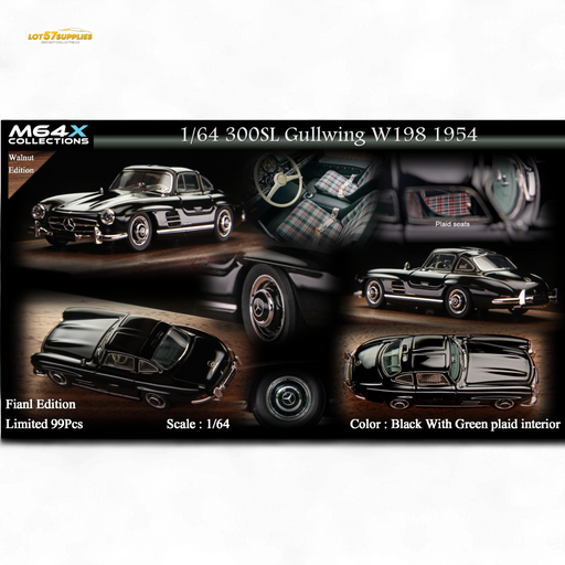 M64X 1:64 300SL W198 1954 Final Edition – Black Limited to 99 Pcs - for just $94.99! 