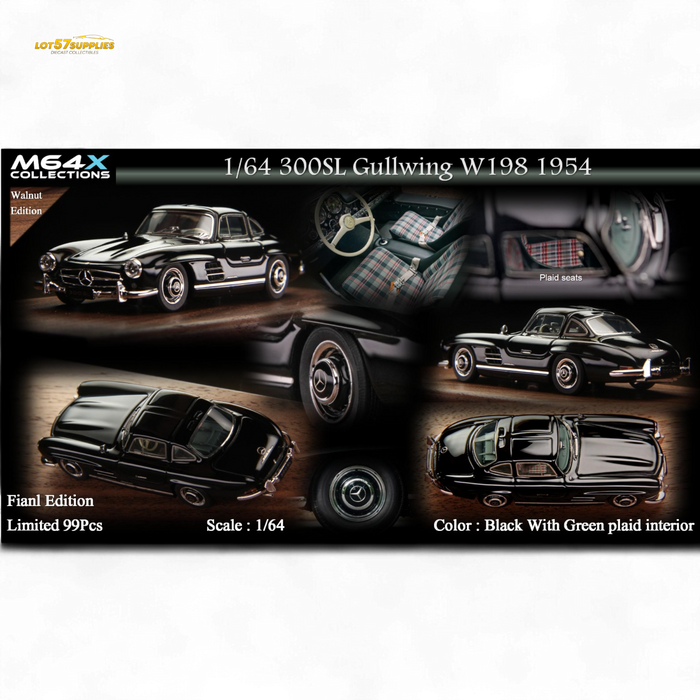 M64X 1:64 300SL W198 1954 Final Edition – Black Limited to 99 Pcs - for just $94.99! 