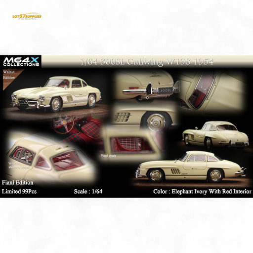 M64X 1:64 300SL W198 1954 Final Edition – Elephant Ivory Limited to 99 Pcs - for just $94.99! 