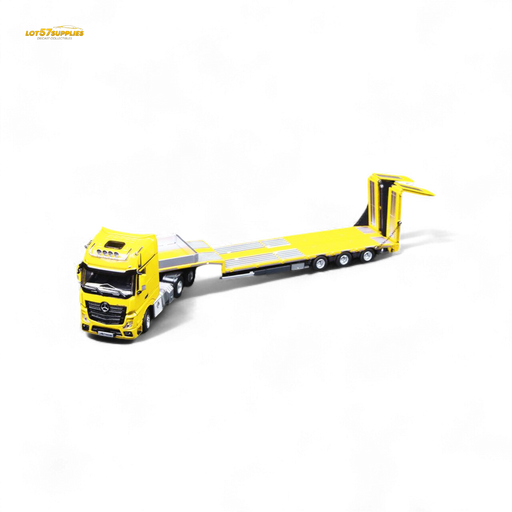 TimeMicro & Perka BENZ FLATBED TRANSPORT VEHICLE - Yellow 1/64 - for just $104.99! 