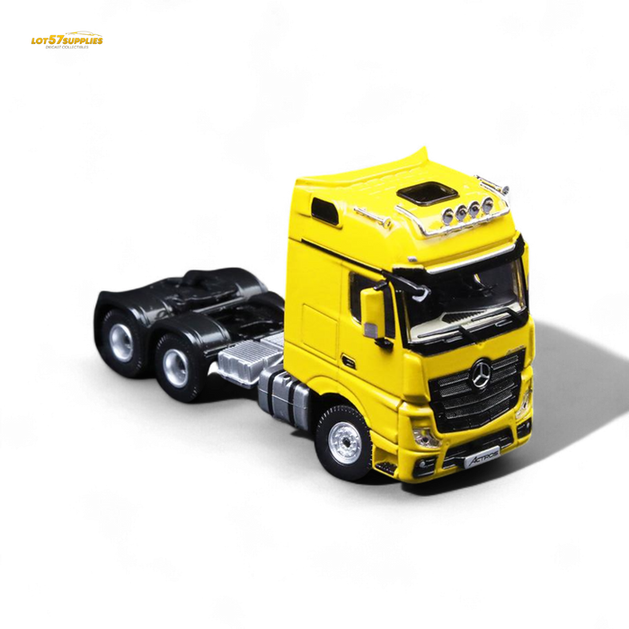 TimeMicro & Perka BENZ FLATBED TRANSPORT VEHICLE - Yellow 1/64 - for just $104.99! 