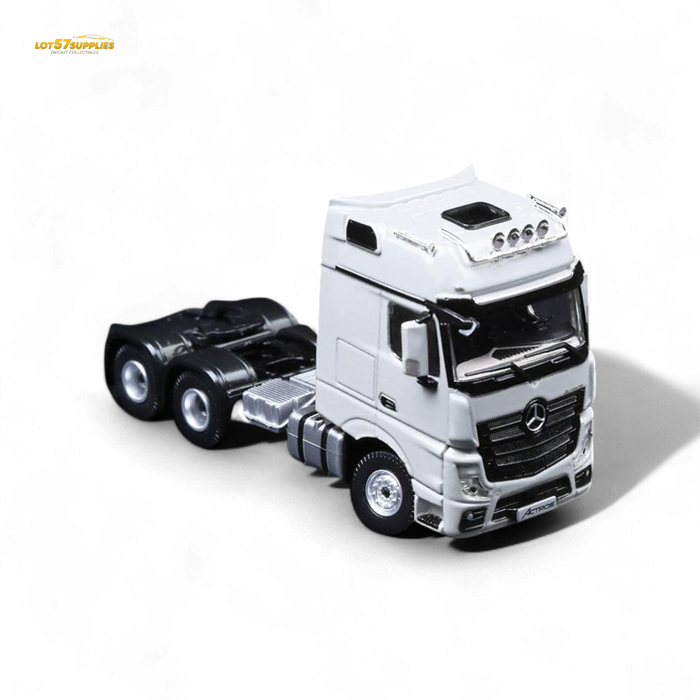 TimeMicro & Perka BENZ FLATBED TRANSPORT VEHICLE - White 1:64 - for just $104.99! 