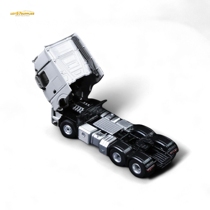 TimeMicro & Perka BENZ FLATBED TRANSPORT VEHICLE - White 1:64 - for just $104.99! 