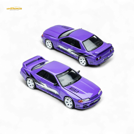(Pre-Order) TimeMicro Skyline GT-R R32 Los Santos Drift - Purple 1/64 - for just $36.99! 