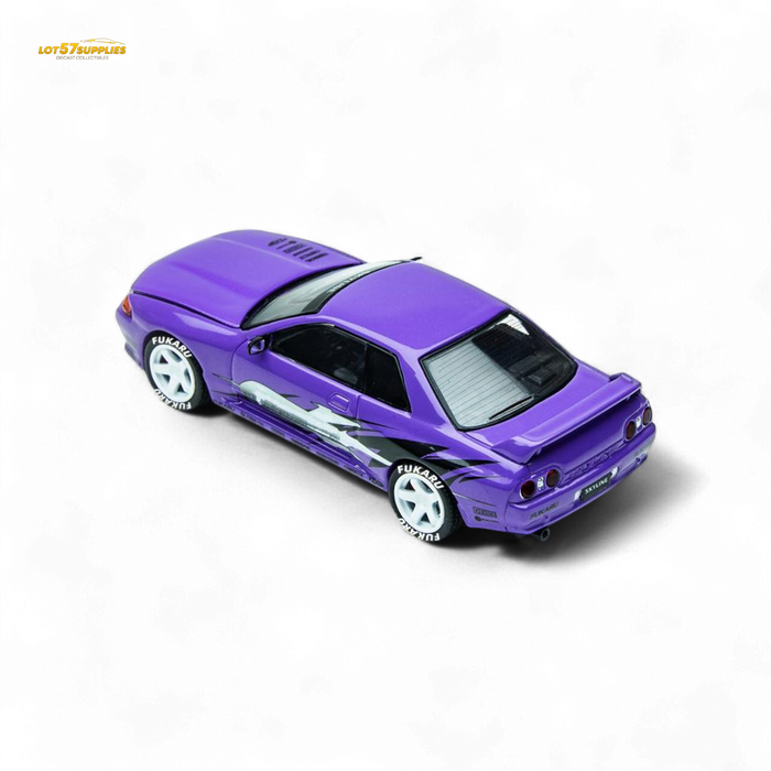 (Pre-Order) TimeMicro Skyline GT-R R32 Los Santos Drift - Purple 1/64 - for just $36.99! 