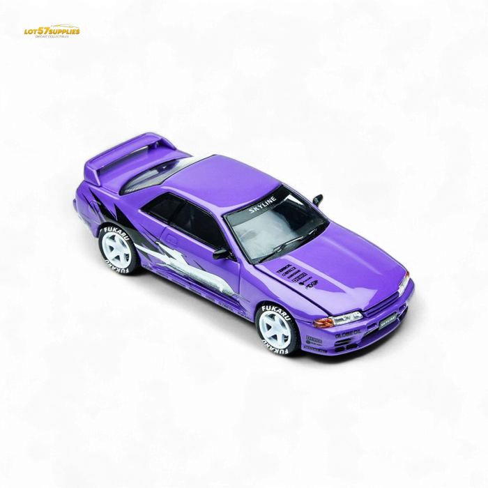 (Pre-Order) TimeMicro Skyline GT-R R32 Los Santos Drift - Purple 1/64 - for just $36.99! 