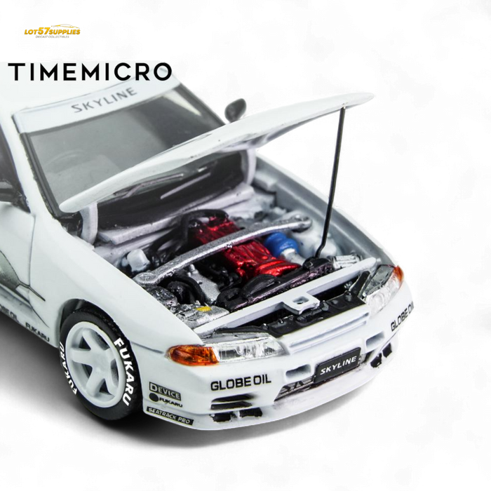 (Pre-Order) TimeMicro Skyline GT-R R32 Los Santos Drift - White 1/64 - for just $36.99! 