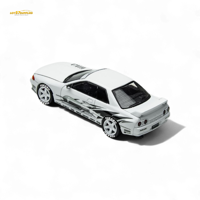 (Pre-Order) TimeMicro Skyline GT-R R32 Los Santos Drift - White 1/64 - for just $36.99! 