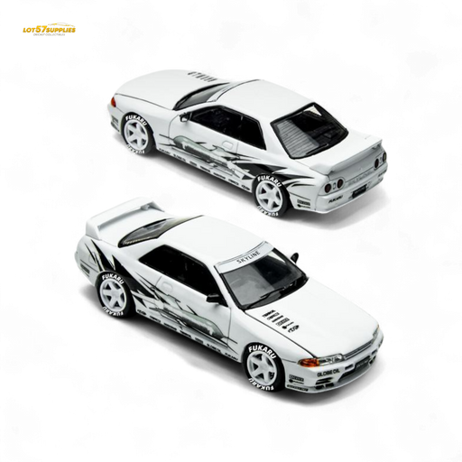 (Pre-Order) TimeMicro Skyline GT-R R32 Los Santos Drift - White 1/64 - for just $36.99! 