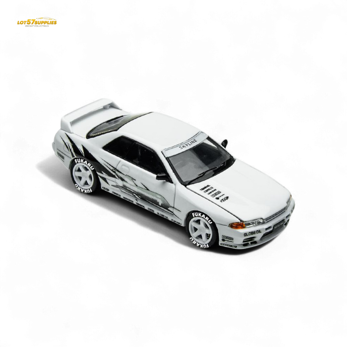 (Pre-Order) TimeMicro Skyline GT-R R32 Los Santos Drift - White 1/64 - for just $36.99! 