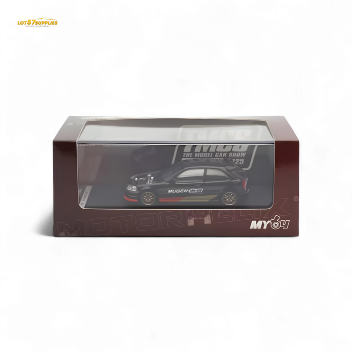 Motorhelix Honda Civic EK9 MUGEN Malaysia Limited Edition - Black 1:64 - for just $42.99! 