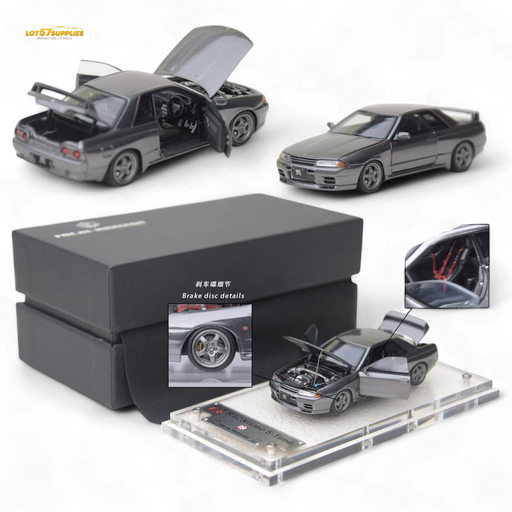 Focal Horizon Nissan Skyline GT-R R32 Nismo S-Tune Gun Grey 1:64 - for just $79.99! 