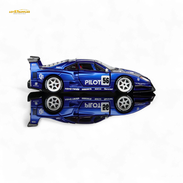 Demon King Auto F40 LB-Works Wide-Body Gull Wing Gate Modified - PILOT Livery 1:64 - for just $44.99! 