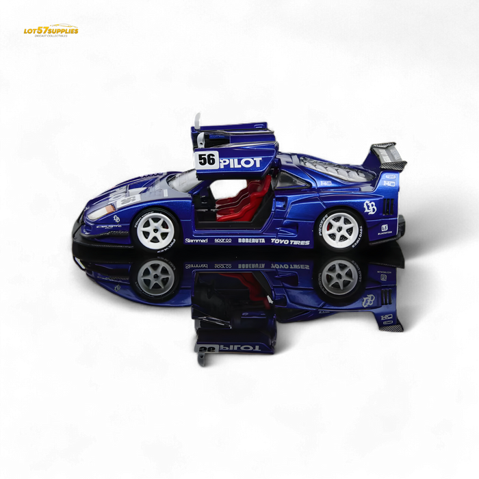 Demon King Auto F40 LB-Works Wide-Body Gull Wing Gate Modified - PILOT Livery 1:64 - for just $44.99! 