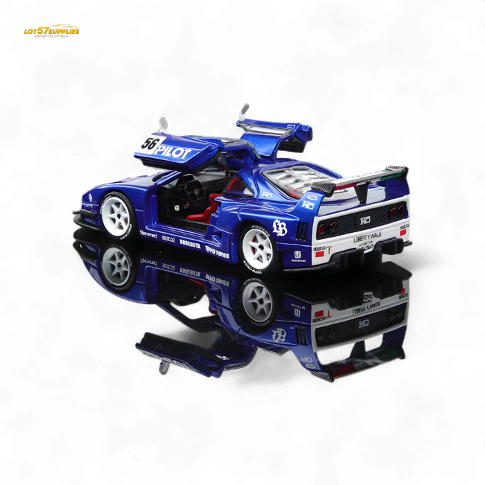 Demon King Auto F40 LB-Works Wide-Body Gull Wing Gate Modified - PILOT Livery 1:64 - for just $44.99! 