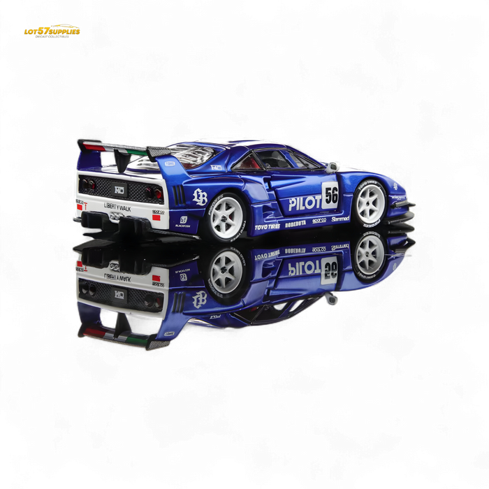 Demon King Auto F40 LB-Works Wide-Body Gull Wing Gate Modified - PILOT Livery 1:64 - for just $44.99! 