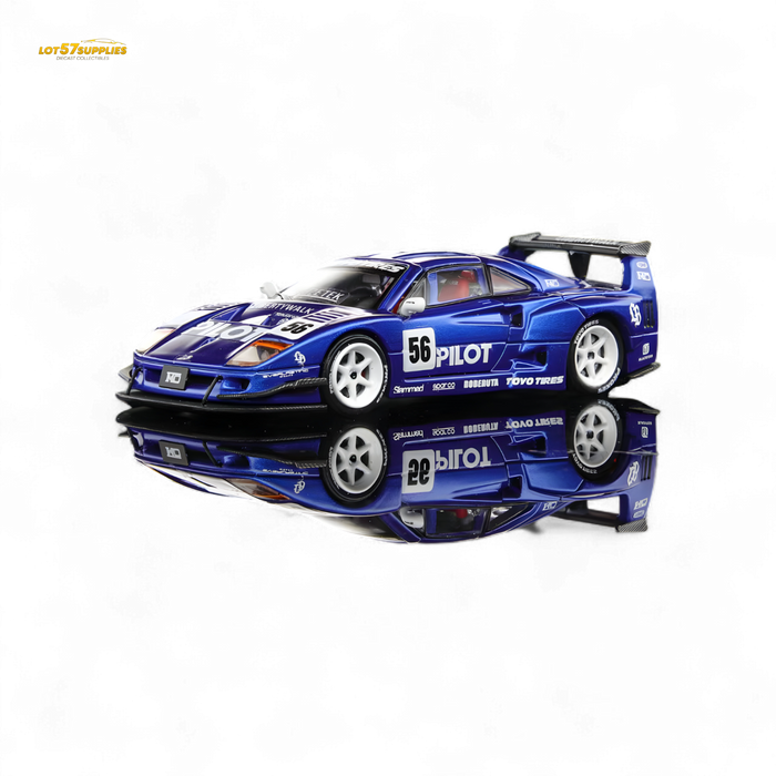 Demon King Auto F40 LB-Works Wide-Body Gull Wing Gate Modified - PILOT Livery 1:64 - for just $44.99! 