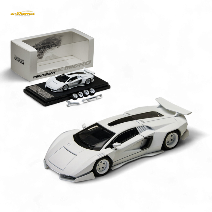 TimeMicro × PSC DESIGN 1/64 Countach V Ver. Mechanic PSC - White 1:64 - for just $34.99! 
