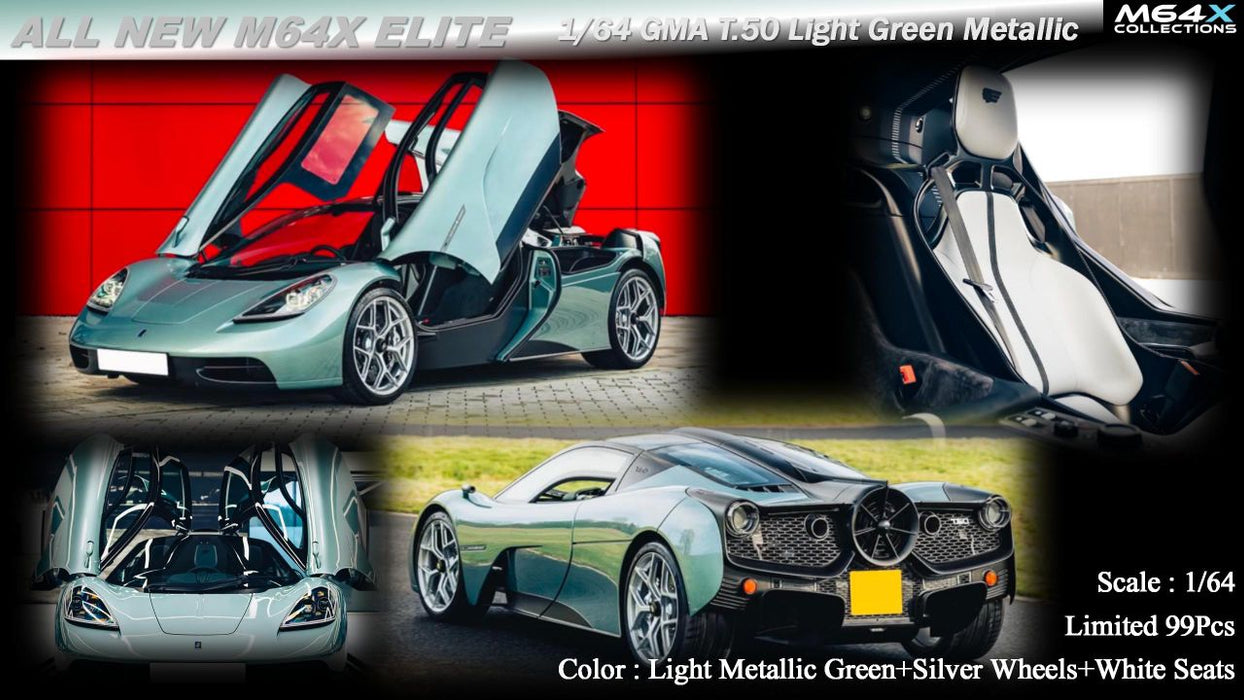 (Pre-Order) M64X GMA T.50 Light Green Metallic 1:64 - for just $89.99! 