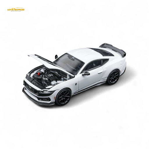 (Pre-Order) DCM Mustang Dark Horse - Crystal White - Black Wheels 1:64 - for just $34.99! 