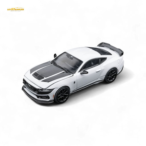 (Pre-Order) DCM Mustang Dark Horse - Crystal White - Black Wheels 1:64 - for just $34.99! 