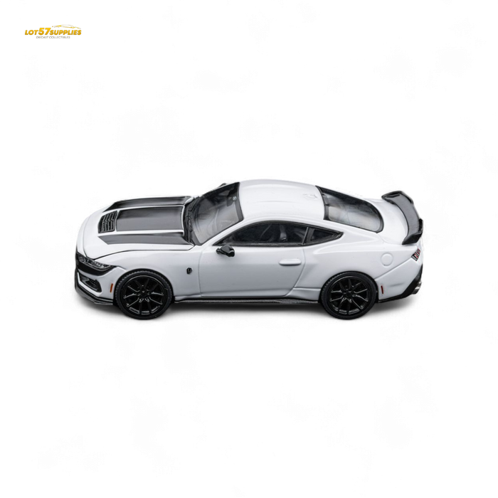 (Pre-Order) DCM Mustang Dark Horse - Crystal White - Black Wheels 1:64 - for just $34.99! 