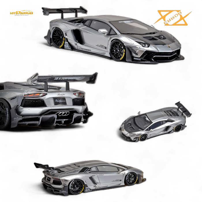 (Pre-Order) 404ERROR Lamborghini Aventador 2.0 Silver 1:64 - for just $89.99! 