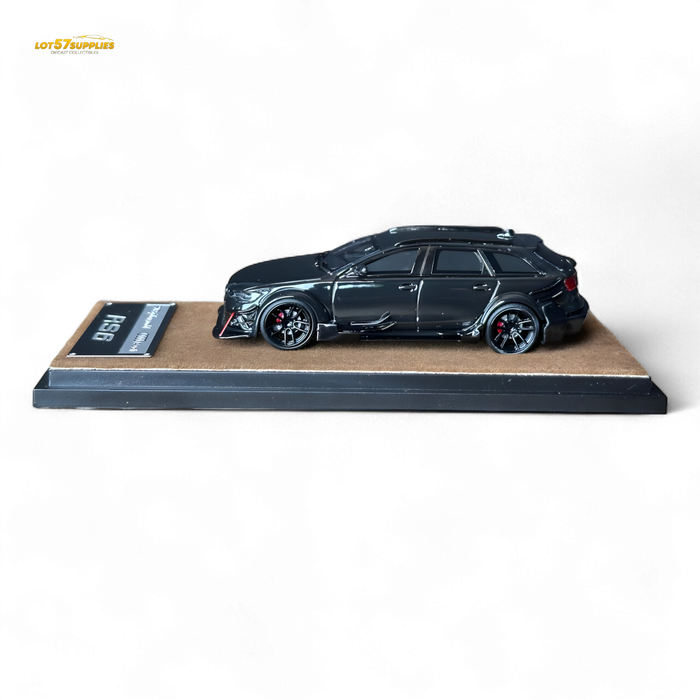 Qidian Model Audi RS6 Avant (C7) Crock Station wagon DTM Wide-Body Modified - Black 1/64 - for just $59.99! 