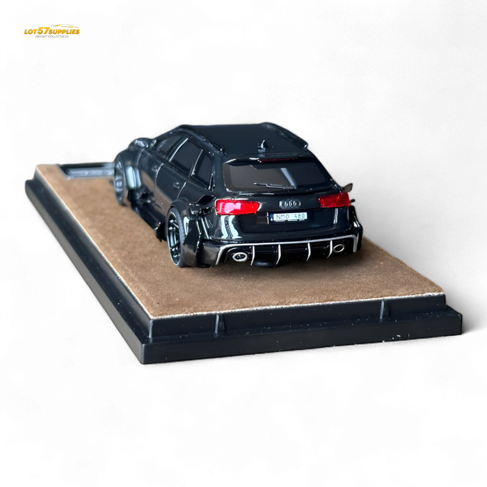 Qidian Model Audi RS6 Avant (C7) Crock Station wagon DTM Wide-Body Modified - Black 1/64 - for just $59.99! 