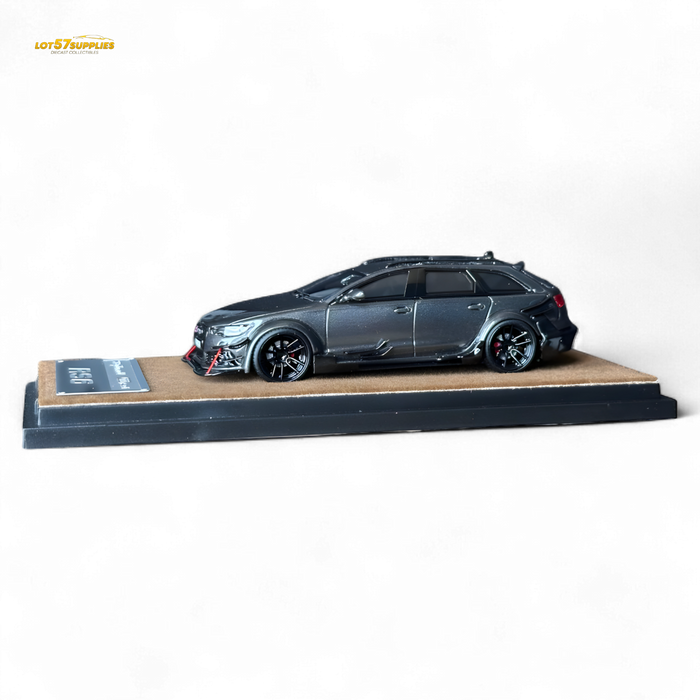 Qidian Model Audi RS6 Avant (C7) Crock Station wagon DTM Wide-Body Modified  - Gungrey 1/64 - for just $59.99! 