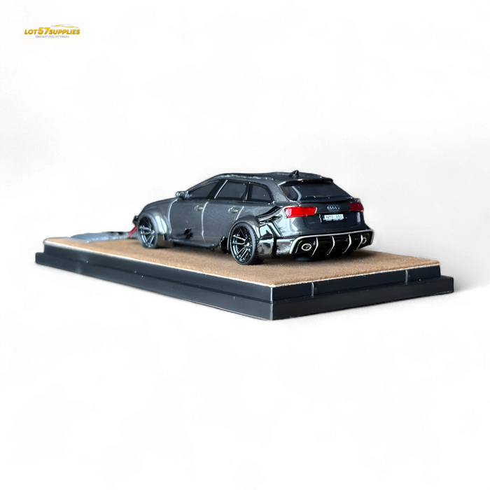 Qidian Model Audi RS6 Avant (C7) Crock Station wagon DTM Wide-Body Modified  - Gungrey 1/64 - for just $59.99! 