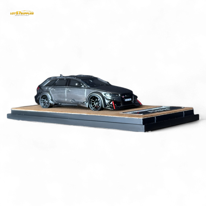 Qidian Model Audi RS6 Avant (C7) Crock Station wagon DTM Wide-Body Modified  - Gungrey 1/64 - for just $59.99! 