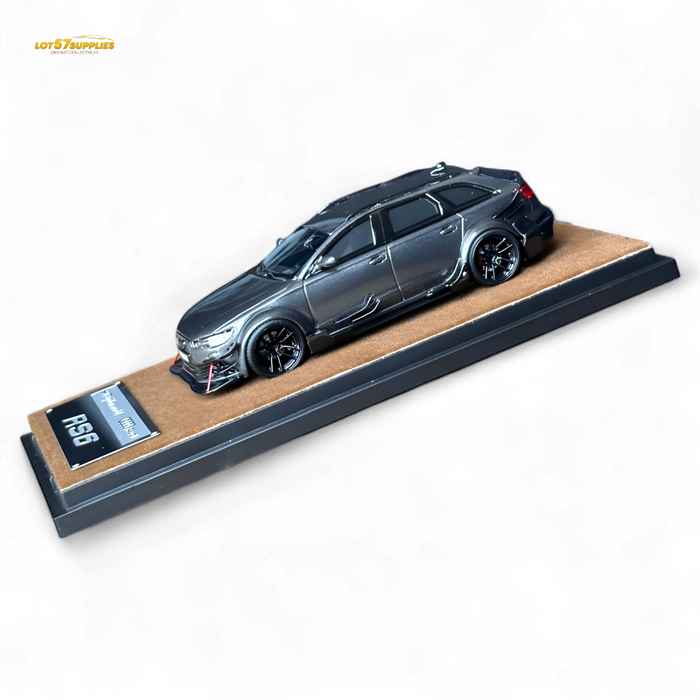 Qidian Model Audi RS6 Avant (C7) Crock Station wagon DTM Wide-Body Modified  - Gungrey 1/64 - for just $59.99! 