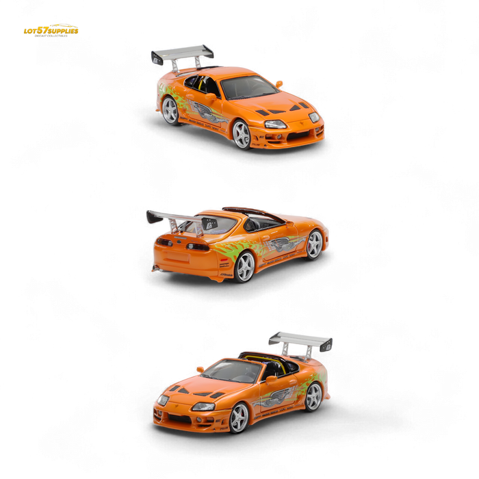 Fast Speed Supra Targa 4th Generation Bomex Version - FNF Orange Ordinary 1:64 - for just $36.99! 
