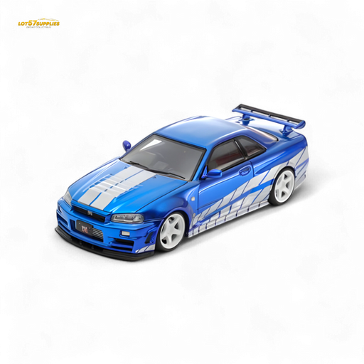 Fast Speed Skyline GT-R R34 Nismo Z-Tune Blue 1:64 - for just $36.99! 