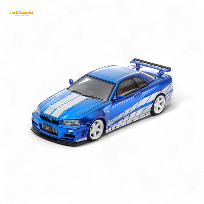 Fast Speed Skyline GT-R R34 Nismo Z-Tune Blue 1:64 - for just $36.99! 