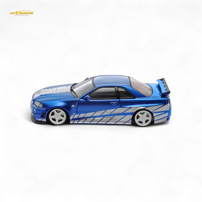 Fast Speed Skyline GT-R R34 Nismo Z-Tune Blue 1:64 - for just $36.99! 