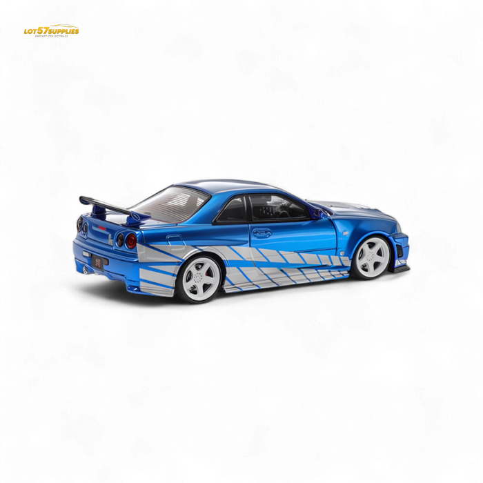 Fast Speed Skyline GT-R R34 Nismo Z-Tune Blue 1:64 - for just $36.99! 