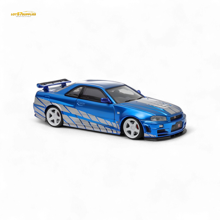 Fast Speed Skyline GT-R R34 Nismo Z-Tune Blue 1:64 - for just $36.99! 