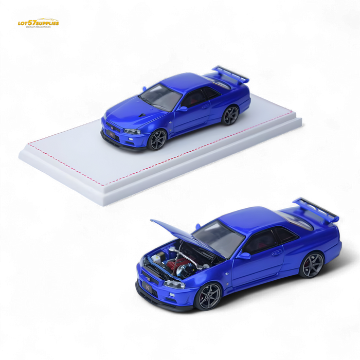 Focal Horizon Skyline GT-R R34 V-SPEC-II Bayside Blue 1:64 - for just $37.99! 
