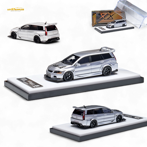 404ERROR Mitsubishi Lancer EVO 9 Wagon Glossy Silver 1:64 - for just $89.99! 