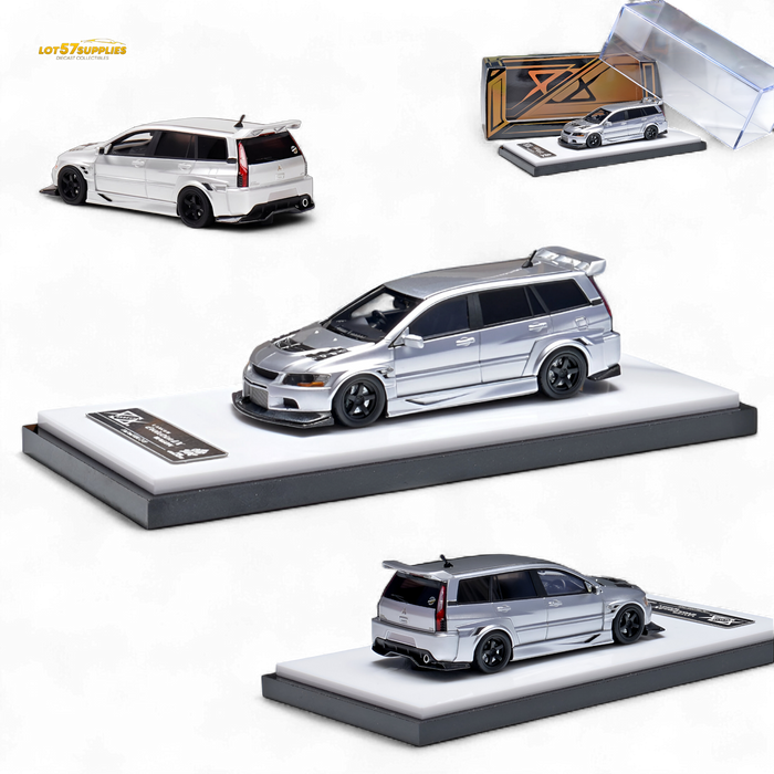 404ERROR Mitsubishi Lancer EVO 9 Wagon Glossy Silver 1:64 - for just $89.99! 