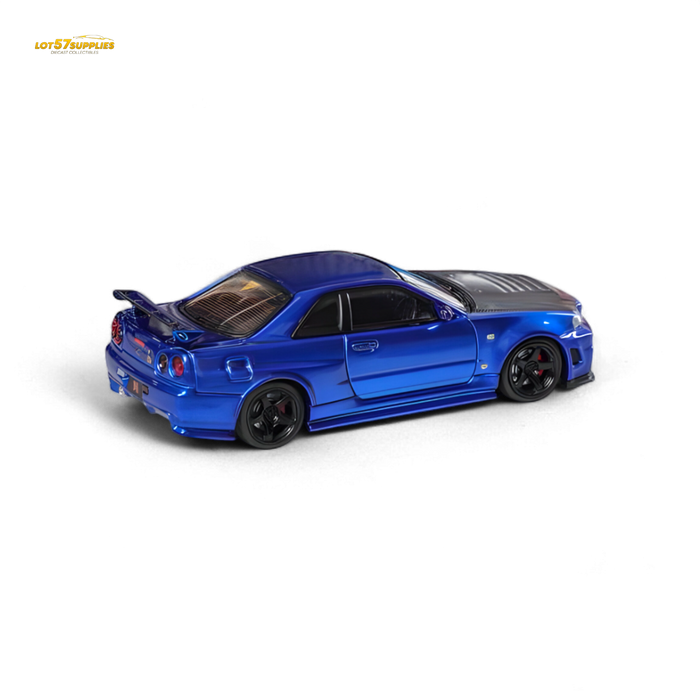 Fuji Skyline R34 GT-R Nismo Z-Tune Bayside Blue 1:64 - for just $34.99! 