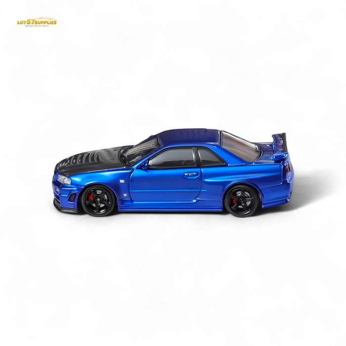 Fuji Skyline R34 GT-R Nismo Z-Tune Bayside Blue 1:64 - for just $34.99! 