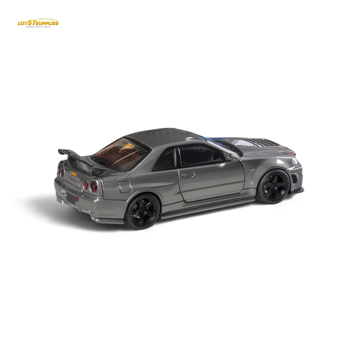 Fuji Skyline R34 GT-R Nismo Z-Tune Gun Grey 1:64 - for just $34.99! 
