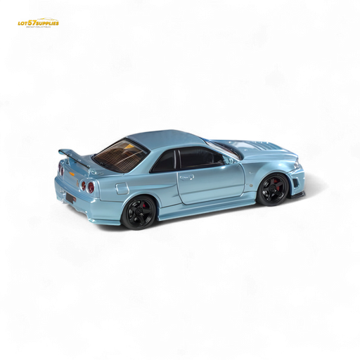 Fuji Skyline R34 GT-R Nismo Z-Tune Ice Blue 1:64 - for just $34.99! 