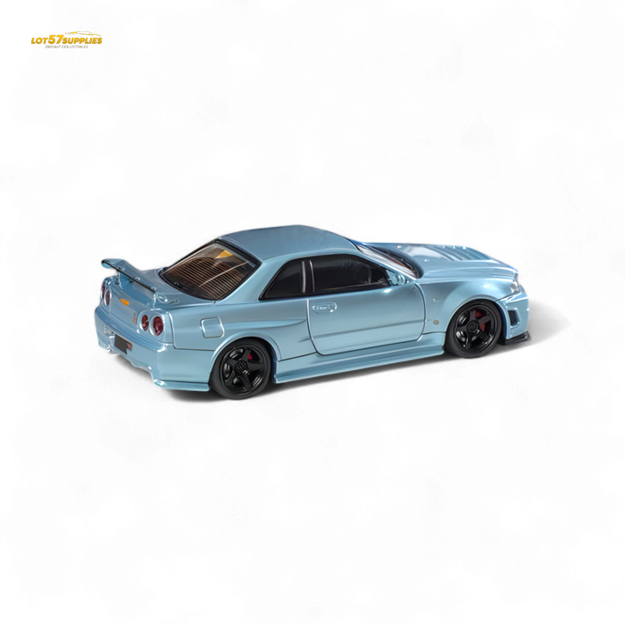 Fuji Skyline R34 GT-R Nismo Z-Tune Ice Blue 1:64 - for just $34.99! 