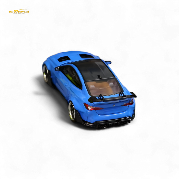 SW BMW G82 M4 Wide-Body Modified Portimao Blue 1:64 - for just $34.99! 
