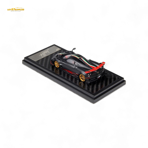 LCD Pagani Imola Matte Black Carbon Italian Stripe 1:64 - for just $39.99! 