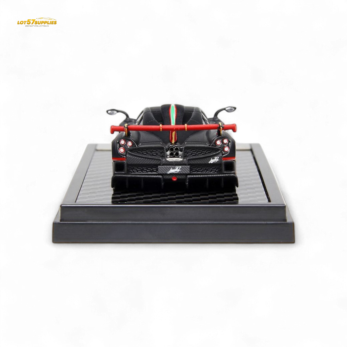 LCD Pagani Imola Matte Black Carbon Italian Stripe 1:64 - for just $39.99! 